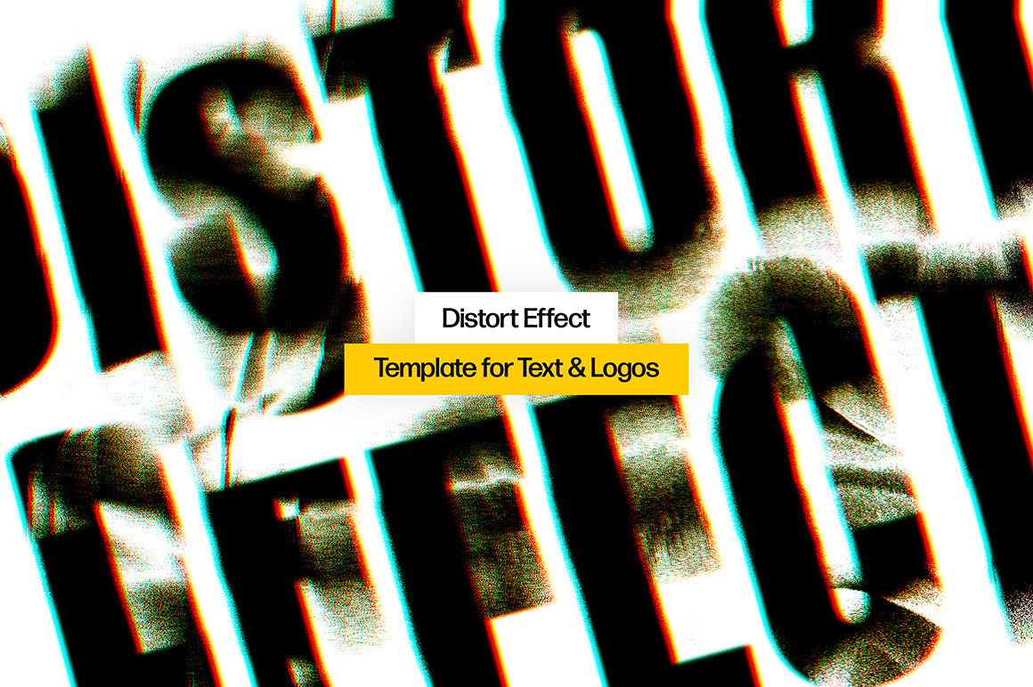 Bad Print Displacement Text Effect Bad Print Displacement Text Effect