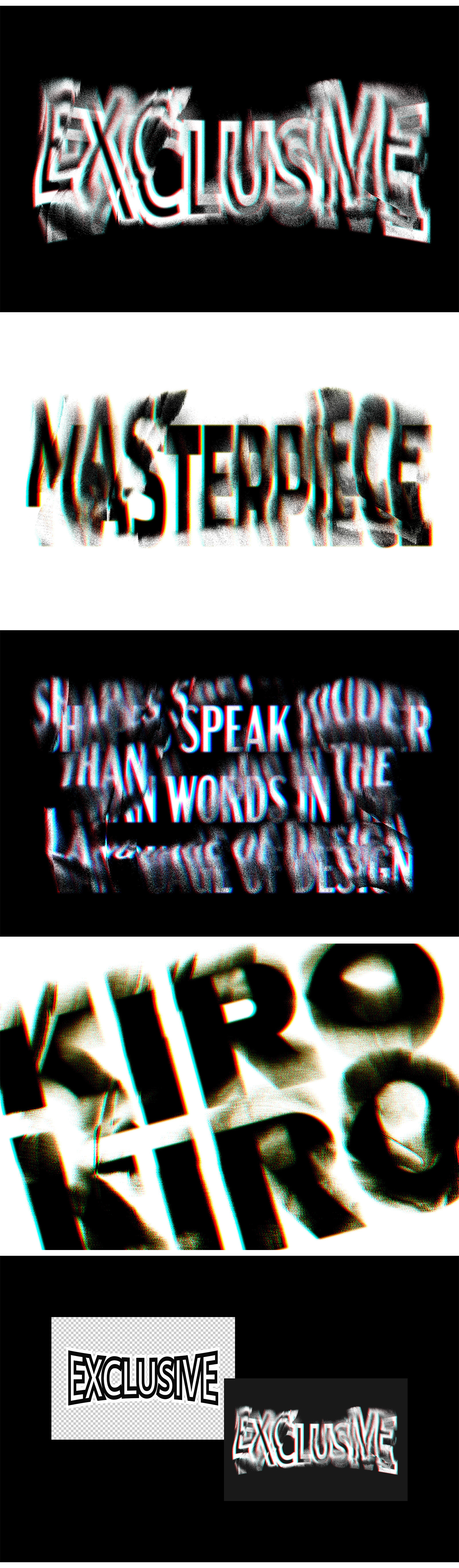 Bad Print Displacement Text Effect Bad Print Displacement Text Effect