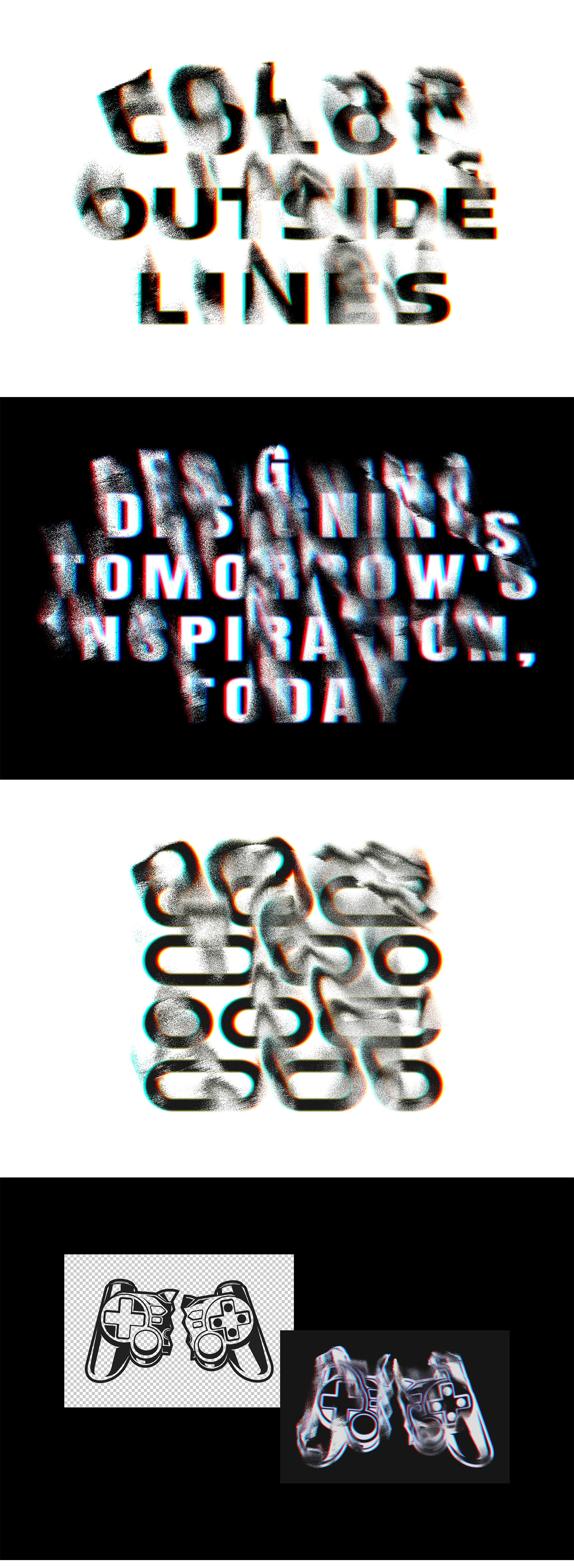 Distortion Mash Text &amp; Logo Effect