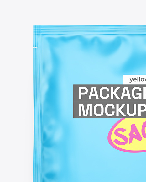 Matte Sachet Mockup