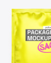 Matte Metallic Sachet Mockup