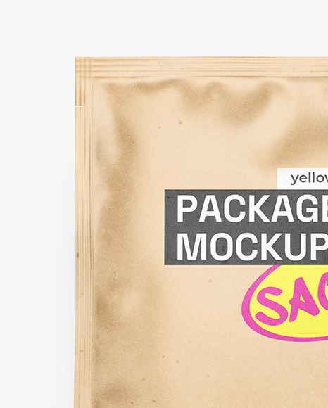 Kraft sachet Mockup