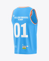 Basketball Jersey Mockup - Back View