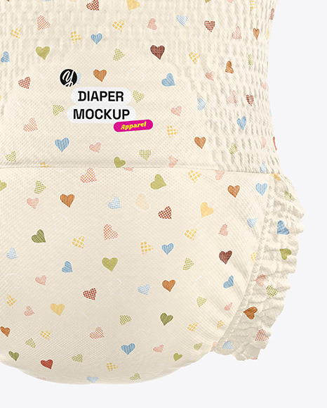 Diaper Mockup - Back View