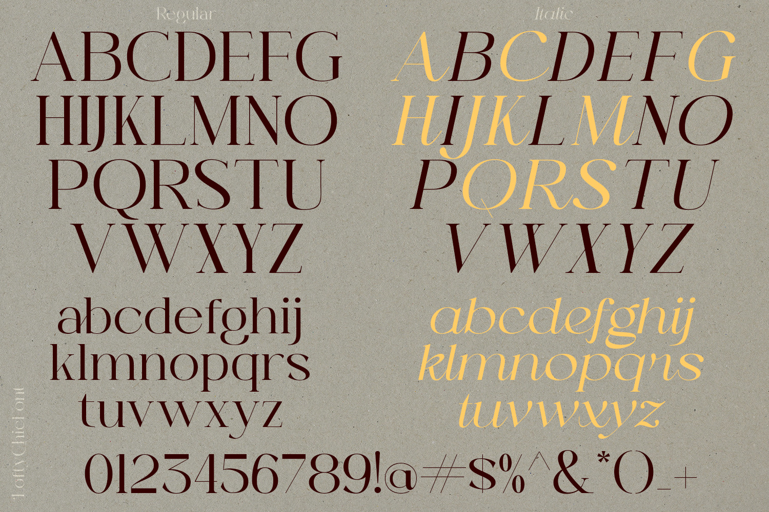 Lofty Chic Serif Lofty Chic Serif