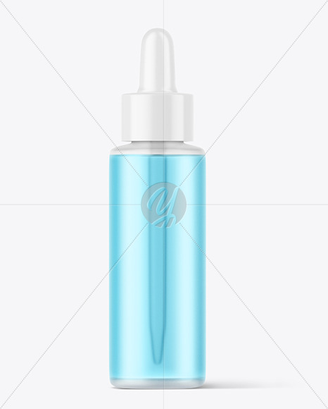 Frosted Glass Dropper Bottle Mockup