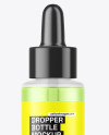 Frosted Glass Dropper Bottle Mockup