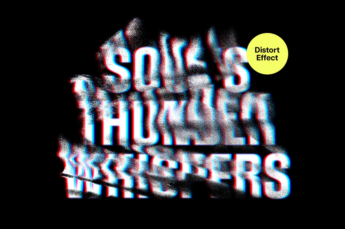 Distorted Glitches Text Effect Distorted Glitches Text Effect