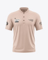 Men's Polo T-Shirt Mockup - Front View