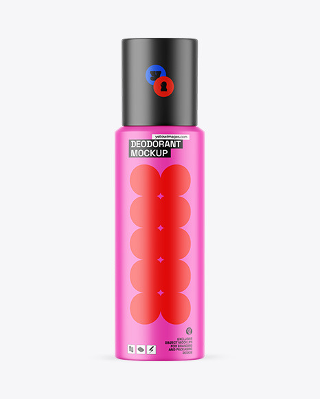 Matte Deodorant Mockup - Matte bottle mockup