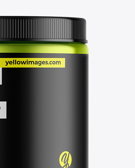 Metallic Protein Jar Mockup Metallic Protein Jar Mockup