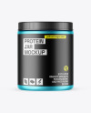 Matte Metallic Protein Jar Mockup