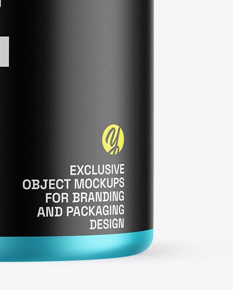 Matte Metallic Protein Jar Mockup