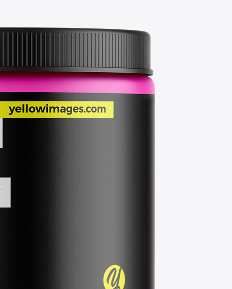 Matte Protein Jar Mockup