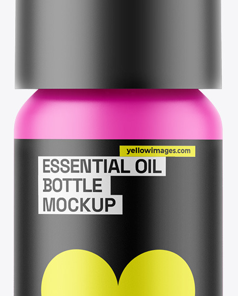 Matte Essential Oil Bottle Mockup