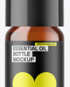 Amber Glass Essential Oil Bottle Mockup