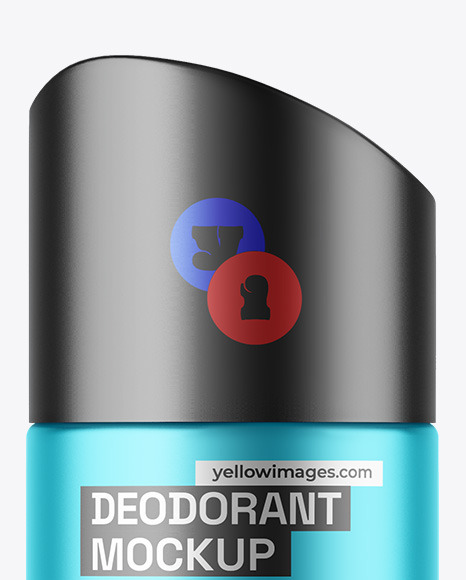 Matte Metallic Deodorant Mockup