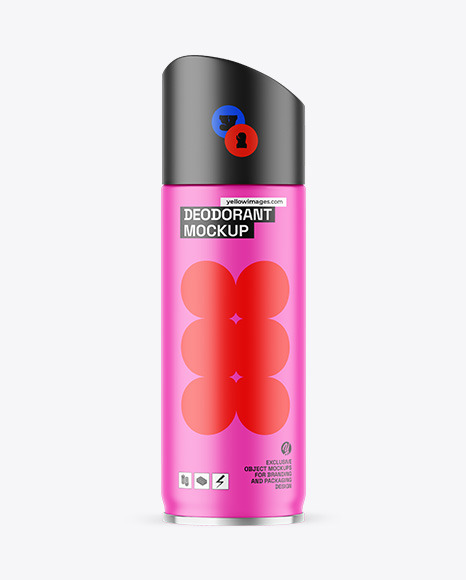Matte Deodorant Mockup - Matte bottle mockup