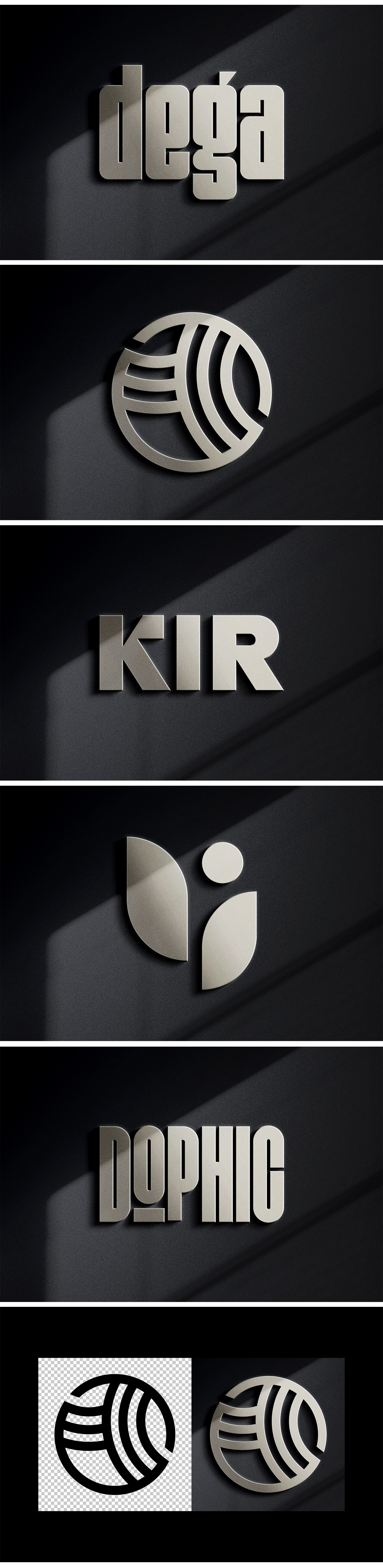 Titanium Text & Logo Mockup Titanium Text & Logo Mockup