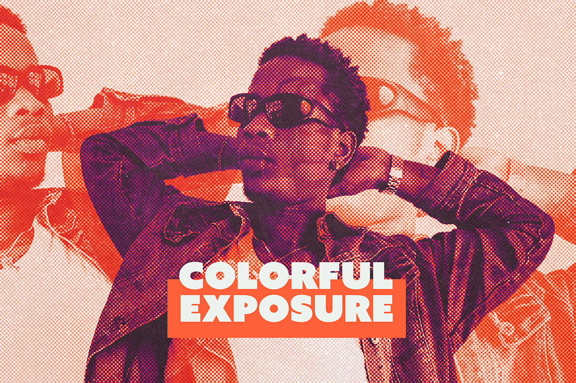 Colorful Exposure Photo Effect Colorful Exposure Photo Effect