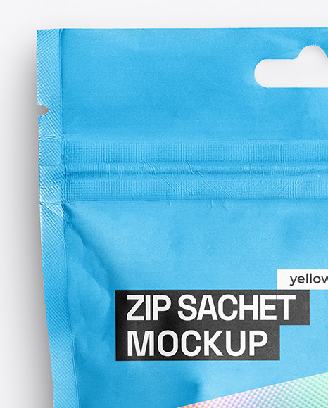 Matte Sachet with Zip Lock Mockup