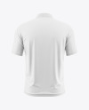 Men's Polo T-Shirt Mockup - Back View