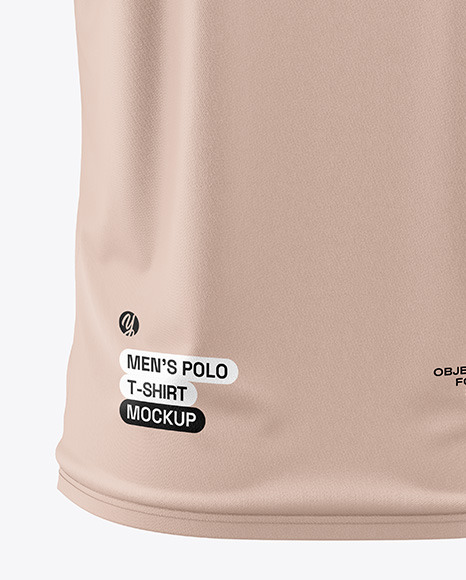 Men's Polo T-Shirt Mockup - Back View