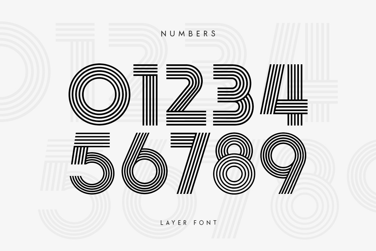 Layer - Layered Logo Modern Font