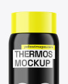 Glossy Thermos Mockup