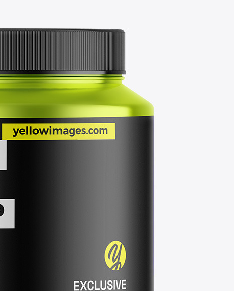 Metallic Protein Jar Mockup