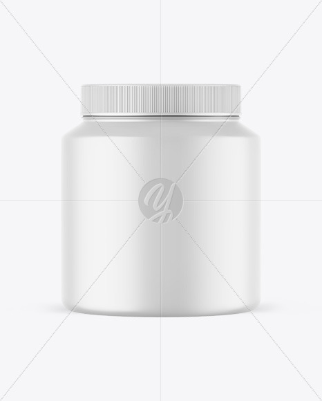 Matte Protein Jar Mockup Matte Protein Jar Mockup