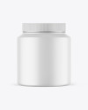 Matte Protein Jar Mockup Matte Protein Jar Mockup