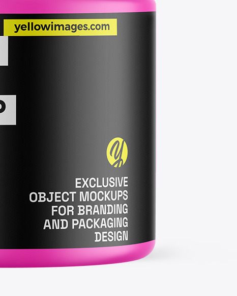 Matte Protein Jar Mockup Matte Protein Jar Mockup
