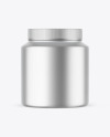 Matte Metallic Protein Jar Mockup Matte Metallic Protein Jar Mockup