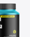 Matte Metallic Protein Jar Mockup Matte Metallic Protein Jar Mockup