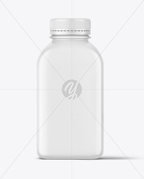 Matte Square PET Bottle Mockup