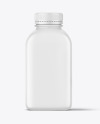 Matte Square PET Bottle Mockup