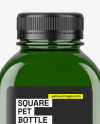 Green Square PET Bottle Mockup