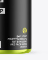 Metallic Protein Jar Mockup Metallic Protein Jar Mockup