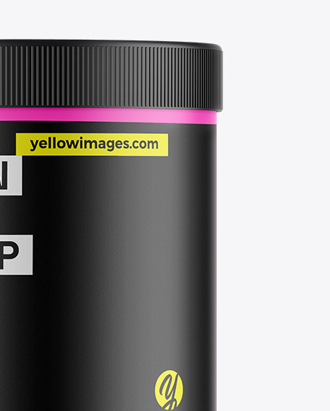 Matte Protein Jar Mockup