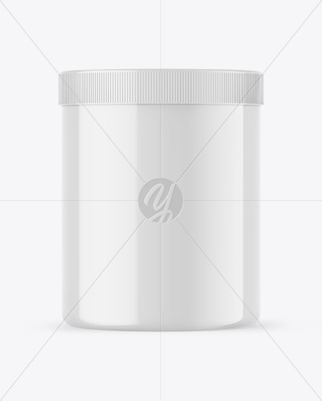 Glossy Protein Jar Mockup Glossy Protein Jar Mockup