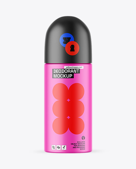 Matte Deodorant Mockup - Matte bottle mockup