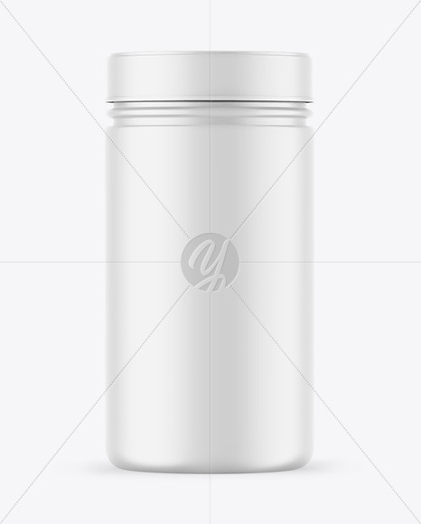 Matte Protein Jar Mockup Matte Protein Jar Mockup