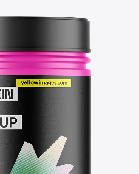 Matte Protein Jar Mockup