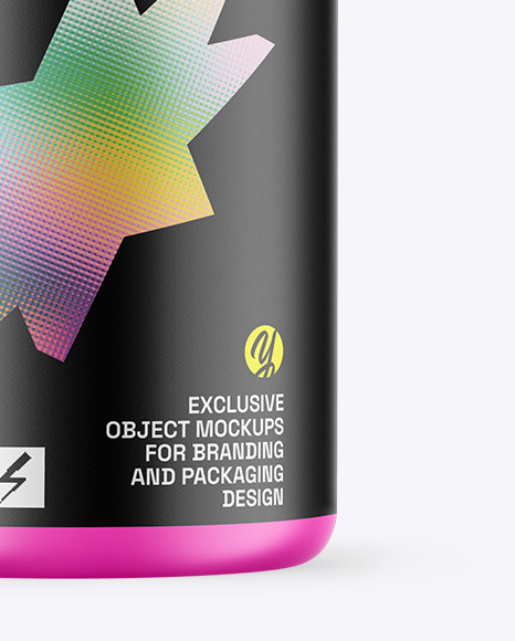 Matte Protein Jar Mockup Matte Protein Jar Mockup