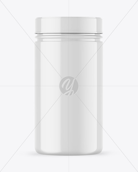 Glossy Protein Jar Mockup Glossy Protein Jar Mockup