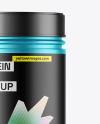 Matte Metallic Protein Jar Mockup Matte Metallic Protein Jar Mockup