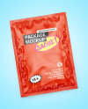 Glossy Sachet Mockup