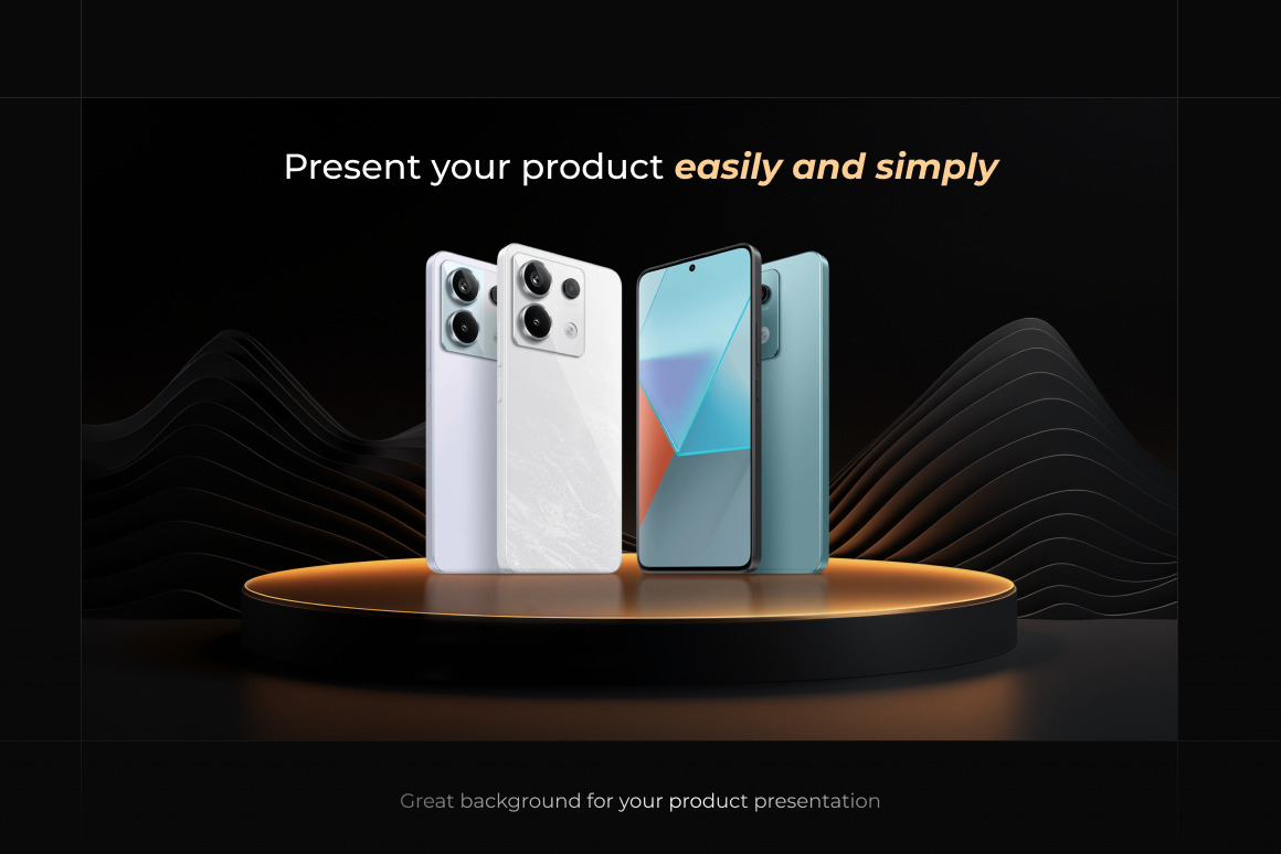 Black Podiums ❊ Background Set Black Podiums ❊ Background Set