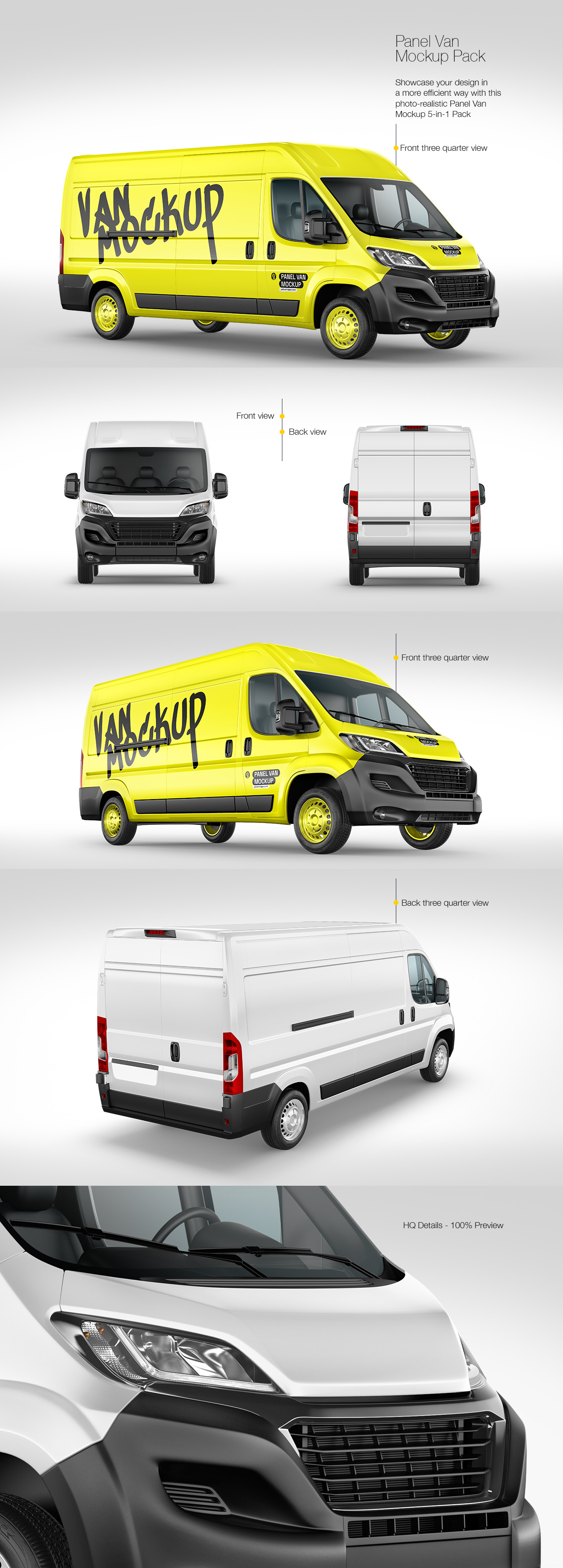 Panel Van Mockup - Pack